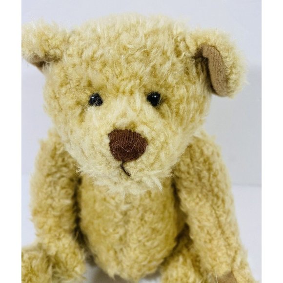 Teddy Bear 8” Sitting Plush Stuffed Animal Collectible Lite Brown Terrys Village - Picture 2 of 9